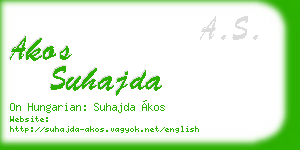 akos suhajda business card